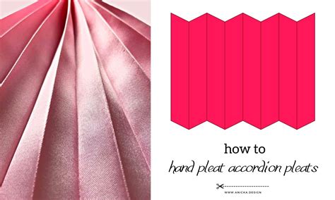 accordion metallic fabric|how to make accordion pleats.